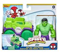 Marvel Spidey & His Amazing Friends Action Figures Superheroes + Villains (Choose Figure) (Hulk Vehicle Set)