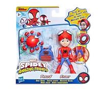 Marvel Spidey & His Amazing Friends Action Figures Superheroes + Villains (Choose Figure) (Spidey & Trace-E 2 Pack (4 inch)), Black