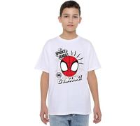 Marvel Spidey & His Amazing Friends Spidey Sense is Tingling Boys T Shirt, White, 3-4