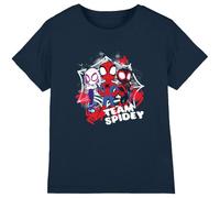 Marvel Spidey & His Amazing Friends Team Spidey Boys T Shirt, Navy, 7-8 Years