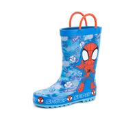 Marvel Spidey & His Amazing Friends Unisex Kids Blue Thwip Wellington Boots with Handles - 8 UK Child