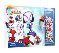 Marvel Spidey Magnetic Book | 40 Magnetic Figures and Accessories | Build superhero scenes with Spidey, Ghost-Spider and Spin, magnets combine again and again without glue, activity book, 3+
