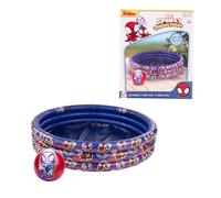 Marvel Spidey Pool, Inflatable Pool, Children's Pool, Spider-Man Garden Pool, Multicoloured Round Pool, 100 cm