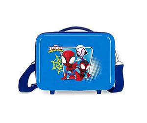 Marvel Spidey Team Up Adaptable Toiletry Bag with Shoulder Bag Blue 29x21x15cm Rigid ABS 9,14L