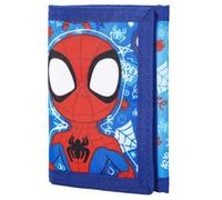 Marvel Spidey Trifold Wallet for Kids, Licensed Wallet with Hook & Loop Closure, Lightweight Compact Coin & Card Holder