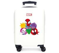 Marvel Spidey Versus Kids Luggage, Children's Red and Blue Cartoon Suitcase with Multi-directional Swivel Wheels and Side Combination Lock