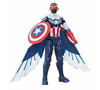 Marvel Studios Avengers Titan Hero Series Captain America Action Figure, 30-cm Toy, Includes Wings, for Children Aged 4 and Up