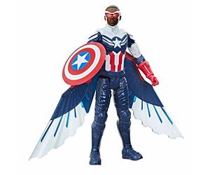 Marvel Studios Avengers Titan Hero Series Captain America Action Figure, 30-cm Toy, Includes Wings, for Children Aged 4 and Up