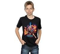 Marvel Studios Boys Guardians of The Galaxy Vol. 2 Poster T-Shirt Black 7-8 Years