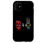Marvel Studios Deadpool & Wolverine Mask & Claw Emoji Icons Case for iPhone 11