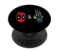 Marvel Studios Deadpool & Wolverine Mask & Claw Emoji Icons PopSockets Adhesive PopGrip