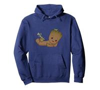 Marvel Studios I Am Groot Poot! Pullover Hoodie, Adult Unisex, Navy Blue, Medium