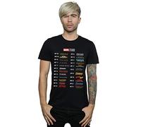 Marvel Studios Men's 10 Years of Movies T-Shirt Black XXX-Large