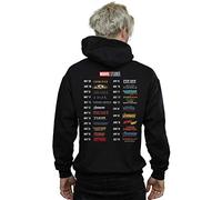 Marvel Studios Men's 10 Years of Movies Zip Up Hoodie Black X-Large