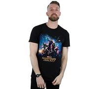 Marvel Studios Men's Guardians of The Galaxy Poster T-Shirt Black XXXX-Large