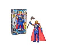 Marvel Studios’ Thor: Love and Thunder Stormbreaker Strike Thor Toy, 12-Inch-Scale Electronic Action Figure, Toys for Kids Ages 4 and Up