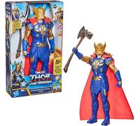 Marvel Studios’ Thor: Love and Thunder Stormbreaker Strike Thor Toy, 12-Inch-Scale Electronic Action Figure, Toys for Kids Ages 4 and Up