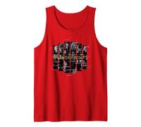 Marvel Studios Thunderbolts Team Glitched with Logo Tank Top, Men, Red, Small