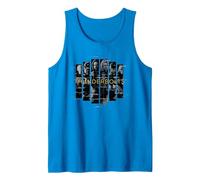 Marvel Studios Thunderbolts Team Glitched with Logo Tank Top, Men, Sapphire Blue, Small