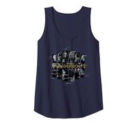 Marvel Studios Thunderbolts Team Glitched with Logo Tank Top, Women, Navy Blue, Small