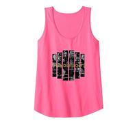 Marvel Studios Thunderbolts Team Glitched with Logo Tank Top, Women, Neon Pink, Medium
