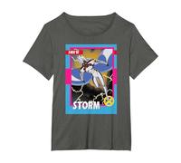 Marvel Studios X-Men ’97 Storm Retro Trading Card T-Shirt, Women's Plus, Asphalt Grey, 3X