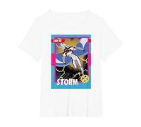 Marvel Studios X-Men ’97 Storm Retro Trading Card T-Shirt, Women's Plus, White, 3X