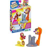 Marvel Stunt Squad Iron Man vs M.O.D.O.K Playset Super Hero Action Figures (S39)