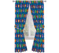 Marvel Super Hero Adventures Double Team 84" Inch Drapes - Beautiful Room Décor & Easy Set Up, Bedding Features The Avengers - Curtains Include 2 Tiebacks, 4 Piece Set (Official Marvel Product)