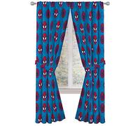 Marvel Super Hero Adventures Go Spidey 84" Inch Drapes - Beautiful Room Décor & Easy Set Up, Bedding Features Spiderman - Curtains Include 2 Tiebacks, 4 Piece Set (Official Marvel Product)