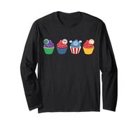 Marvel Super Heroes Avengers Cupcakes Birthday Party Gift Long Sleeve T-Shirt
