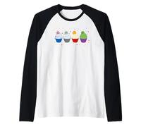 Marvel Super Heroes Avengers Icon Birthday Party Cupcakes Raglan Baseball Tee