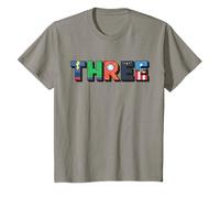 Marvel Super Heroes Avengers Numbers 3 Third 3rd Birthday T-Shirt