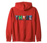 Marvel Super Heroes Avengers Numbers 3 Third 3rd Birthday Zip Hoodie