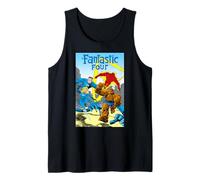 Marvel Super Heroes Fantastic Four Retro Vintage Comic Cover Tank Top