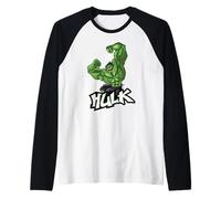 Marvel Super Heroes Hulk Avengers Graffiti Tag Style Raglan Baseball Tee
