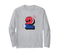 Marvel Super Heroes Spider-Man Numbers 2 Second 2nd Birthday Long Sleeve T-Shirt