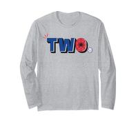 Marvel Super Heroes Spider-Man Numbers 2 Two 2nd Birthday Long Sleeve T-Shirt