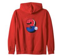 Marvel Super Heroes Spider-Man Numbers 3 Third 3rd Birthday Zip Hoodie
