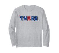 Marvel Super Heroes Spider-Man Numbers 3 Three 3rd Birthday Long Sleeve T-Shirt