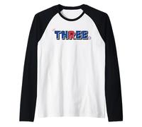 Marvel Super Heroes Spider-Man Numbers 3 Three 3rd Birthday Raglan Baseball Tee