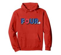 Marvel Super Heroes Spider-Man Numbers 4 Four 4th Birthday Pullover Hoodie