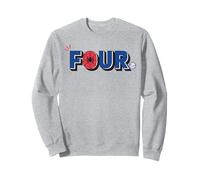 Marvel Super Heroes Spider-Man Numbers 4 Four 4th Birthday Sweatshirt