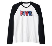 Marvel Super Heroes Spider-Man Numbers 5 Five 5th Birthday Raglan Baseball Tee