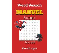 Marvel Super Heroes Word Search Puzzle Book: Word Searches with Easy to Read Print About Marvel, Super Heroes, Villains and More | 6x9 Inches, 120 ... Gift for Vacations, Holidays, and Free Time