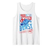 Marvel Super Heroes X-Men Americana Red White & Beast 1963 Tank Top