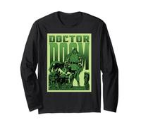 Marvel Super Villains Doctor Doom Gargoyle Vintage Comic Art Long Sleeve T-Shirt