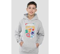 Marvel Superhero Trio Youth Kids Pull-Over Hoodie, Athletic Heather Marvel Grey 9-11 Years