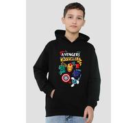 Marvel Superhero Trio Youth Kids Pull-Over Hoodie, Black Marvel Black 7-8 Years