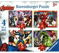 Marvel Superheroes Avengers 4 In A Box Jigsaw Puzzle Ravensburger for Age 3 plus